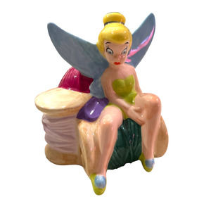 Disney China Tinkerbell Salt Shaker with Thread and Thread Spools